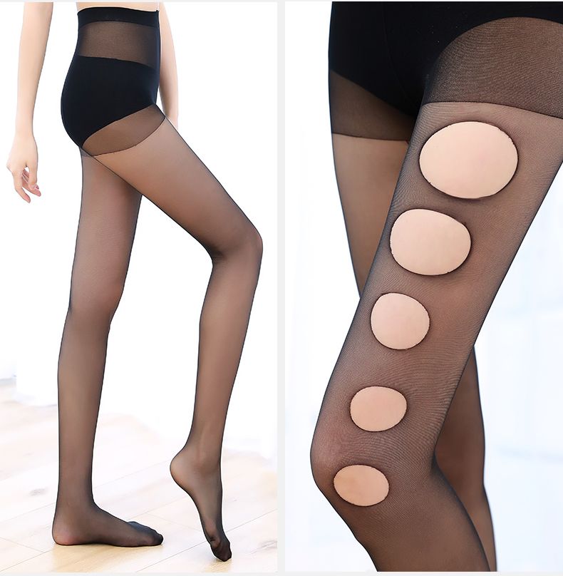 丝袜女任意剪菠萝连裤袜夏季超薄款天鹅绒防勾丝肉色长筒袜子代发详情图11