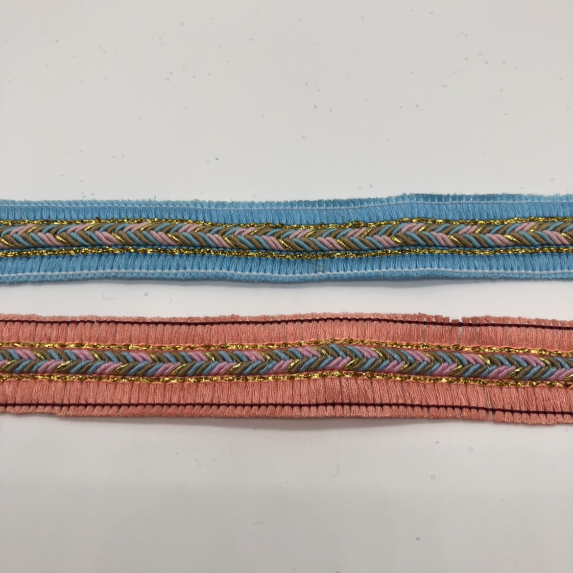 2.5CM涤棉金丝花边