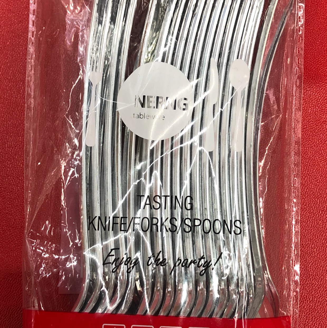 镀银勺子，ps勺子，塑料勺子，彩色勺子，生日用品勺