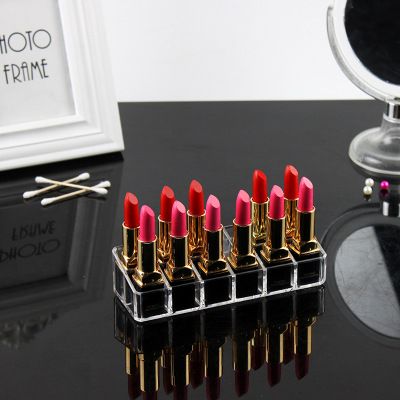 New 12-compartment cosmetics display stand, storage box, mascara storage stand, nail polish stand, lipstick stand, factory direct sales