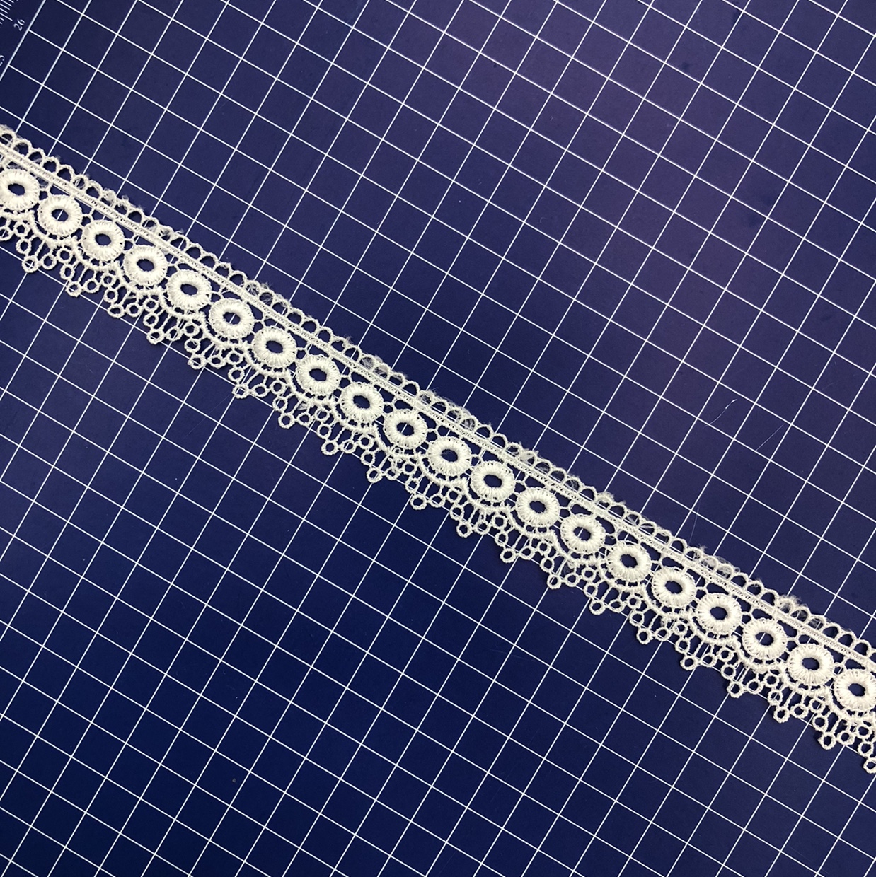 New circular Surat lace Guangdong cotton thread embroidery water-soluble clothing accessories 11 Specification image