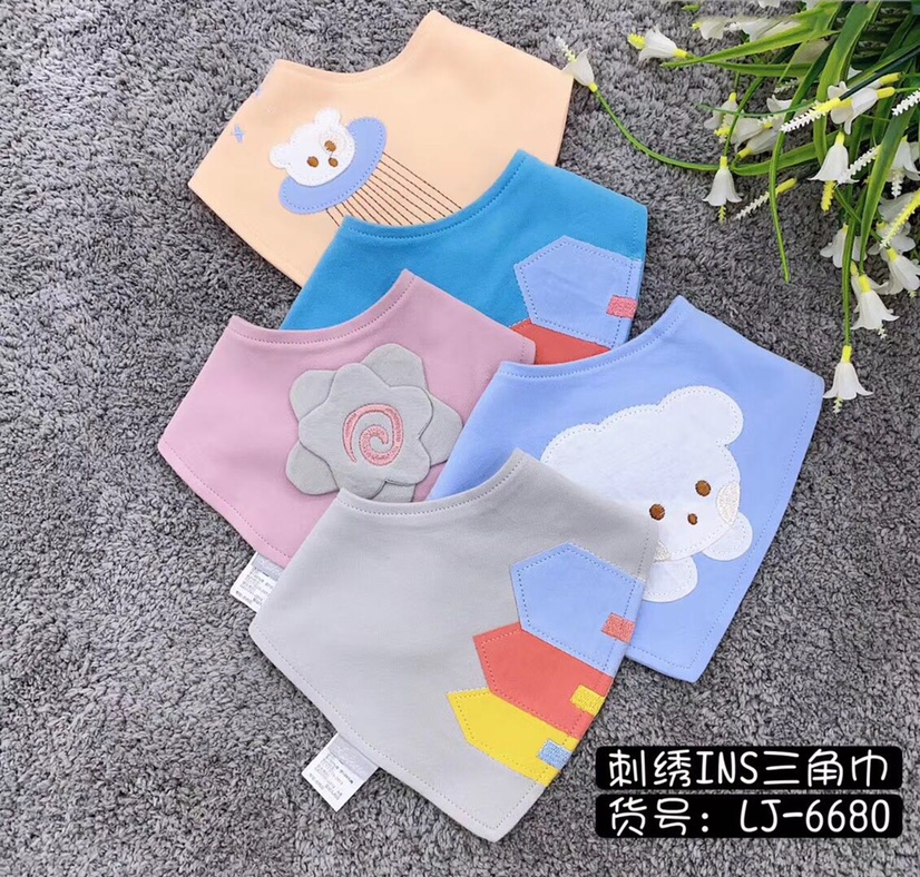 Triangle Towel, Pure Cotton, Saliva Towel, Bib Suitable For Baby Use Application Scenario