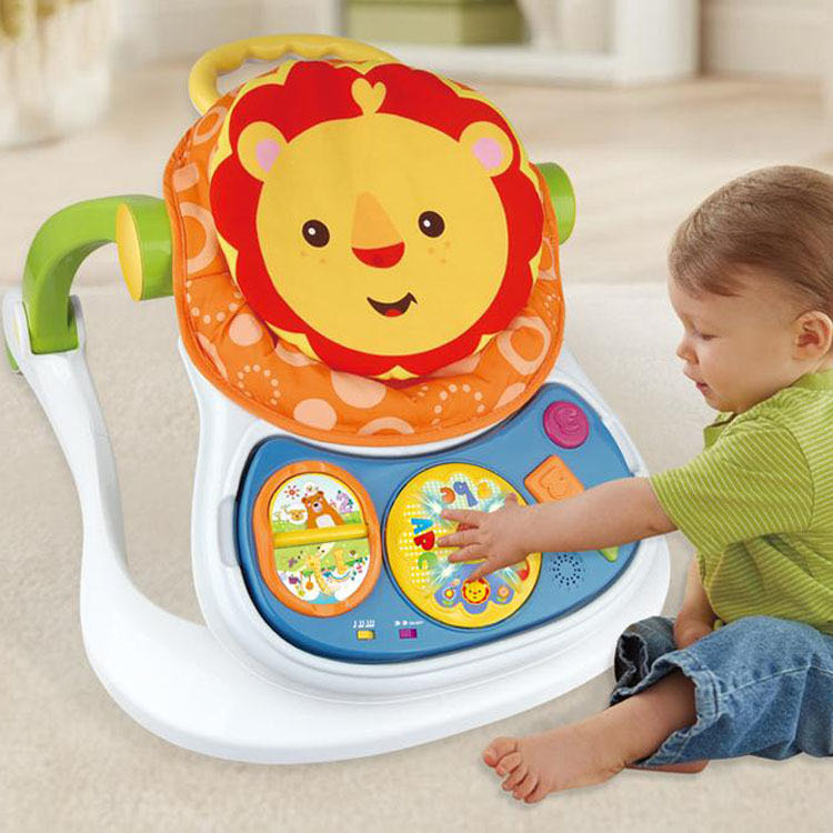 多功能四合一智能婴儿宝宝手推学步车 儿童餐桌椅益智玩具图