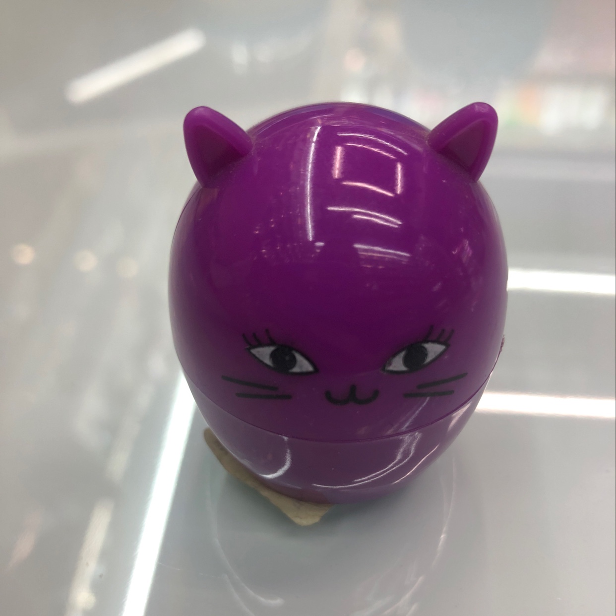 紫色小猫膏霜瓶