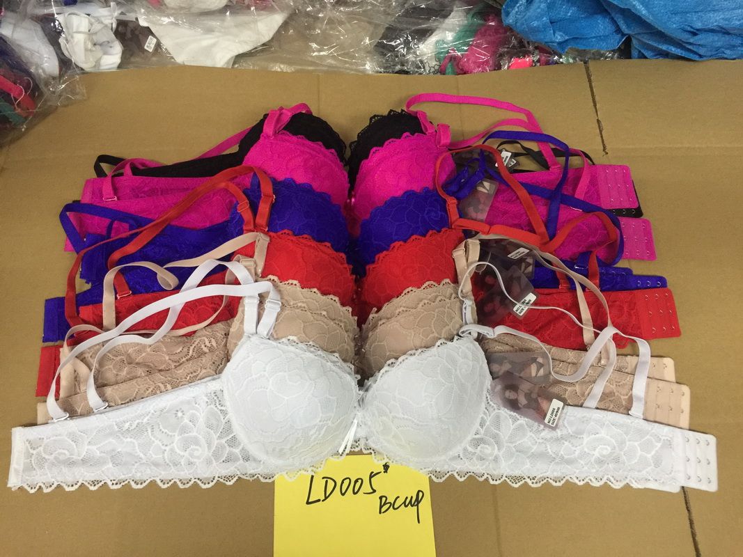 Yiwu Haomao LD-005 B-cup bra Lace bra Double-edged fabric bra 3-row buckle bra