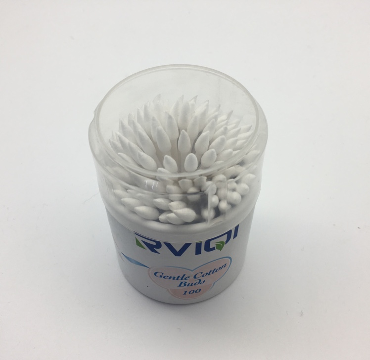 100 paper tube moisture-proof packaging with pointed cosmetic paper stick cotton swabs thumbnail