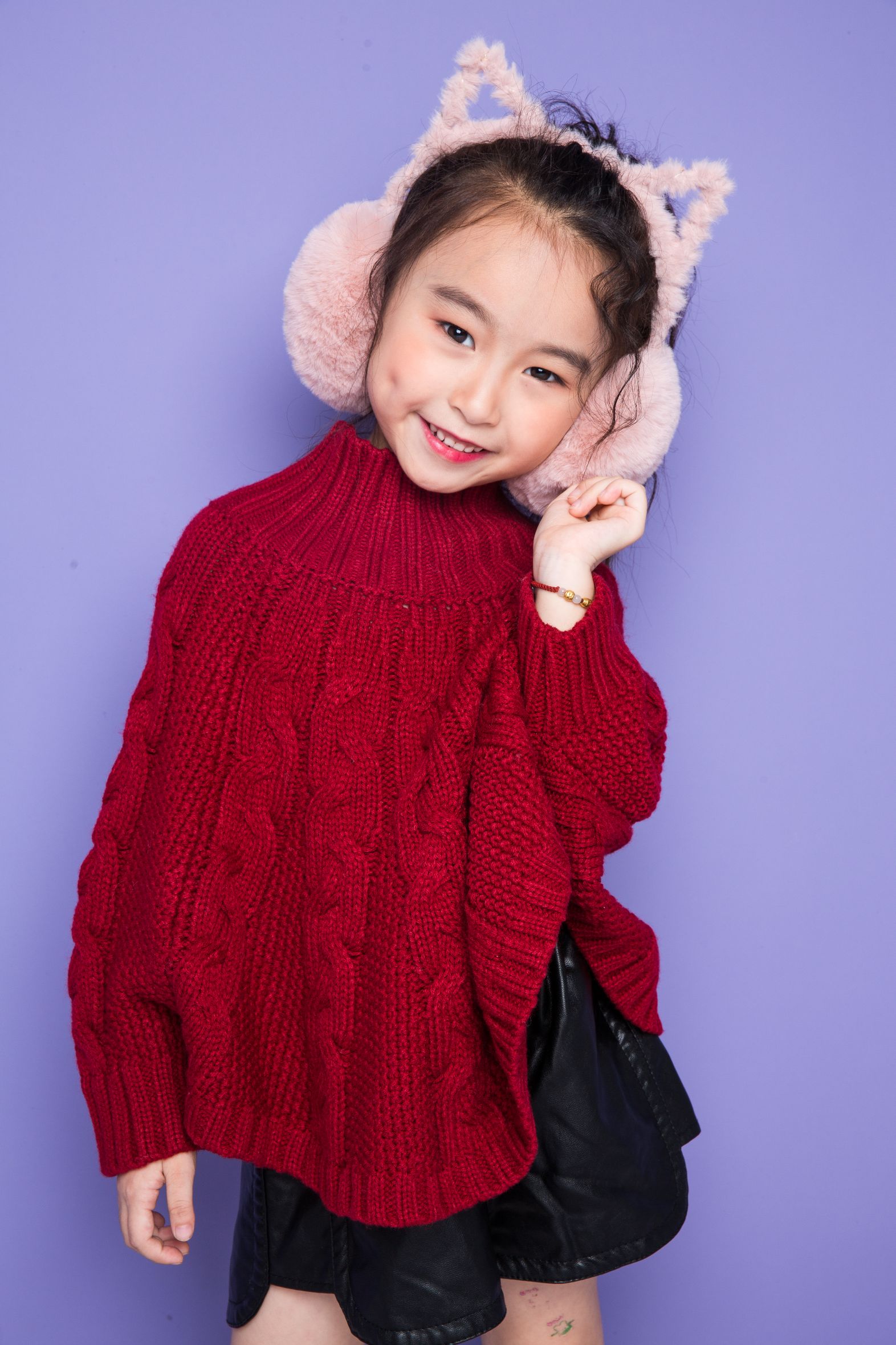 Cute cat ears, earmuffs, earmuffs, warm fur, keep warm thumbnail