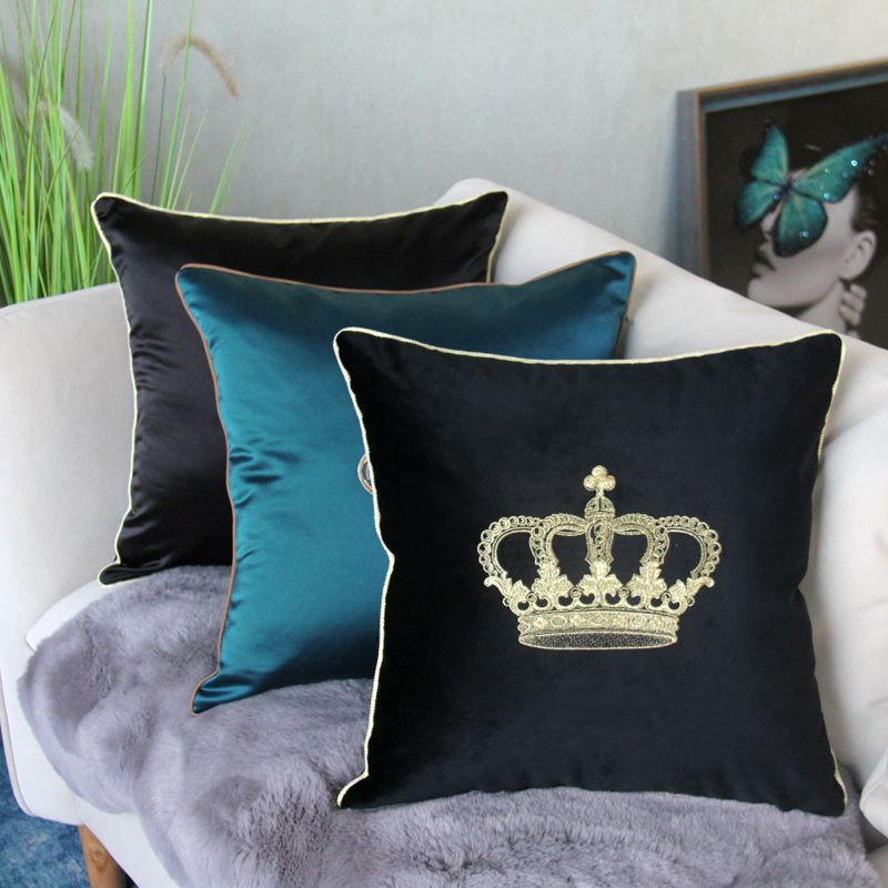 Sofa cushions, living room headboard embroidered Chinese-style cushions, office sofa cushions, bay window pillowcases
