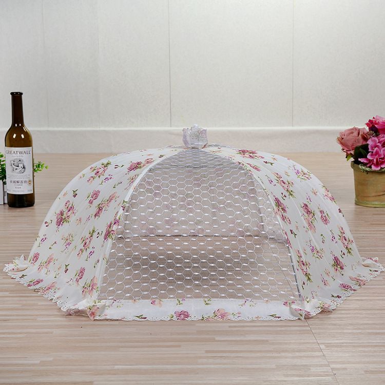 High-End Foldable Cleaning Lace Dish Cover Table Food Umbrella Dish Food Bowl Cover Fly Proof Dish Cover Wholesale