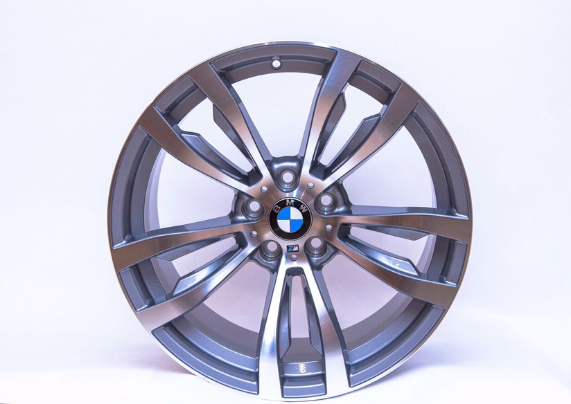 The 20-inch wheels are grey