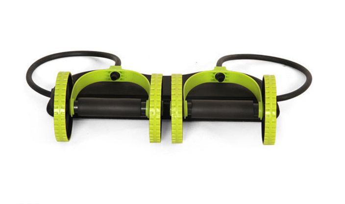 Manufacturers direct multi - function puller double - wheel abdominal tension rope abdominal pulley plastic fitness