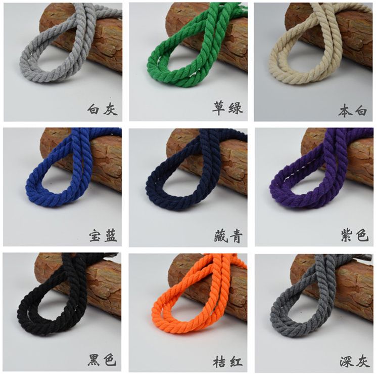Three-strand rope DIY colorful cotton rope for clothing ingredients and accessories rope pic 3