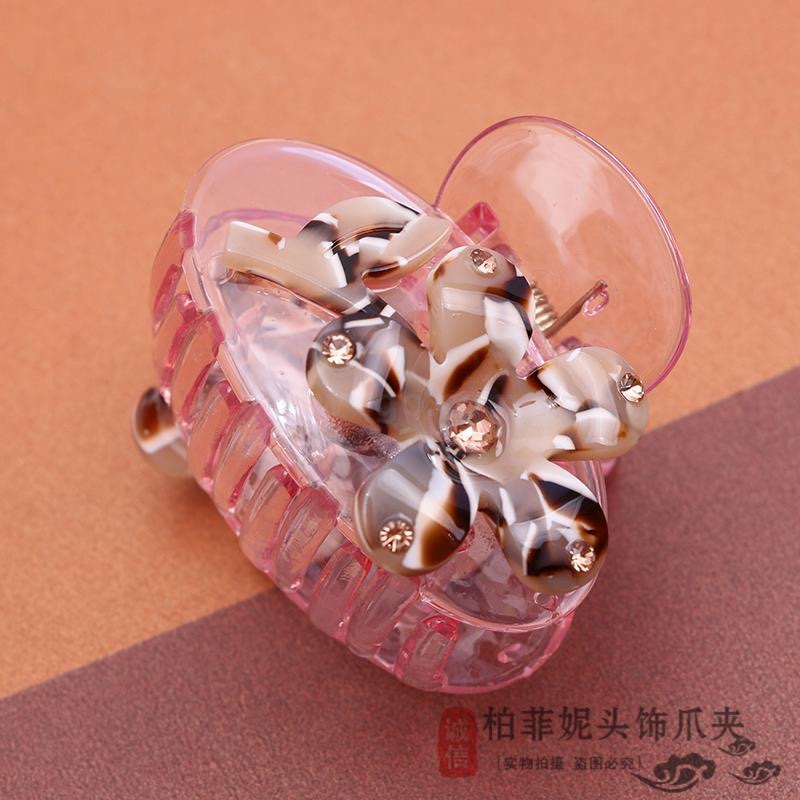 Korean-style flower hair clips, back of the head, women's medium-sized hair clips, headwear, popular top clips, broken hair clips, hair clips Item Picture