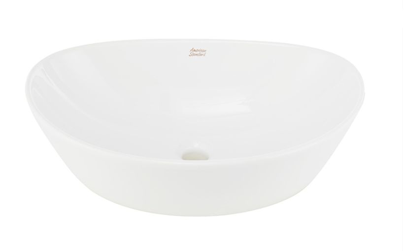 Fanrong Building Materials American standard countertop basin, household bathroom washbasin, ceramic countertop basin, semi-recessed details Picture