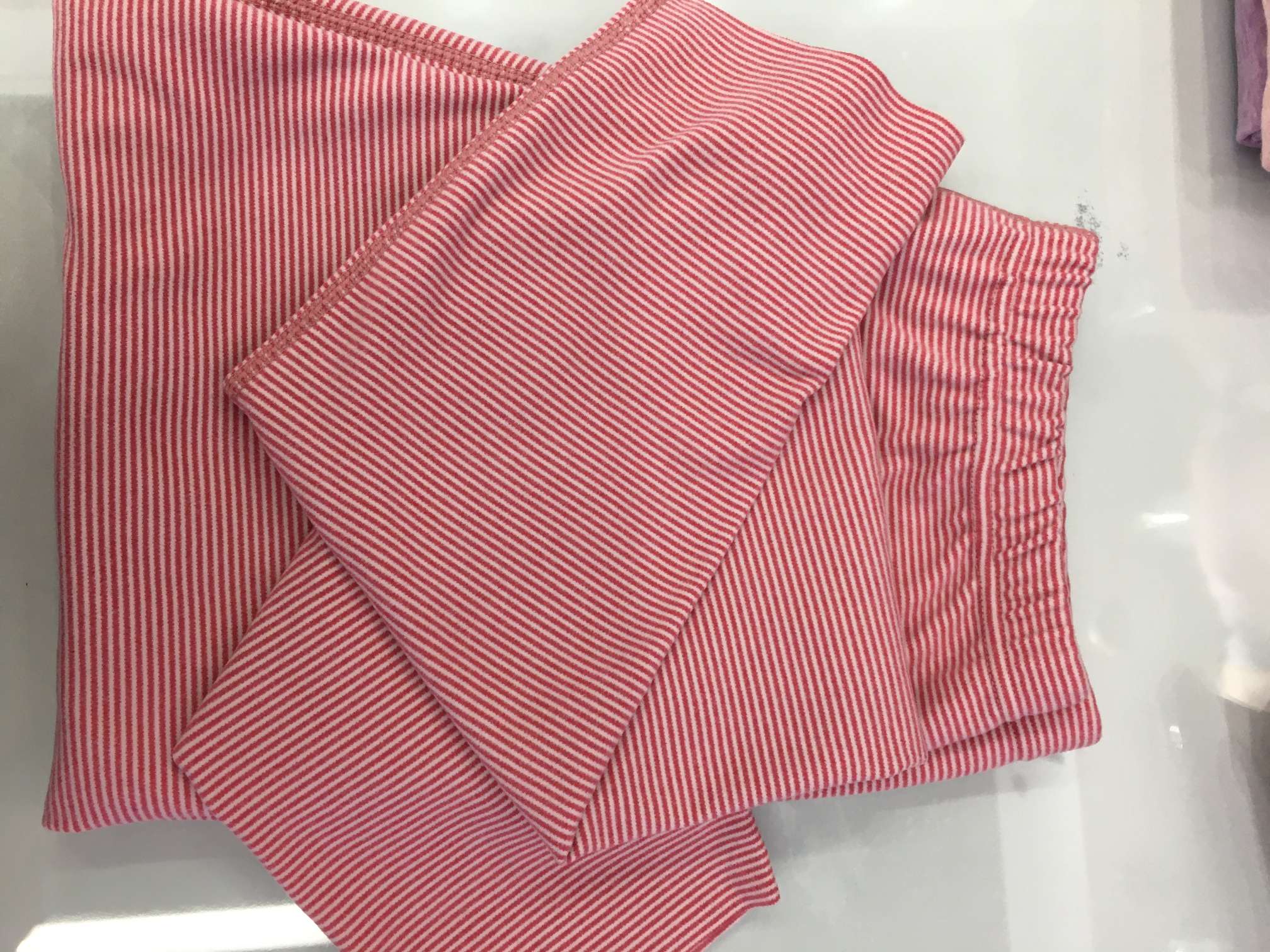 Velvet Women's Pants Thermal Pants Long Johns Leggings Red Stripe Specification drawing