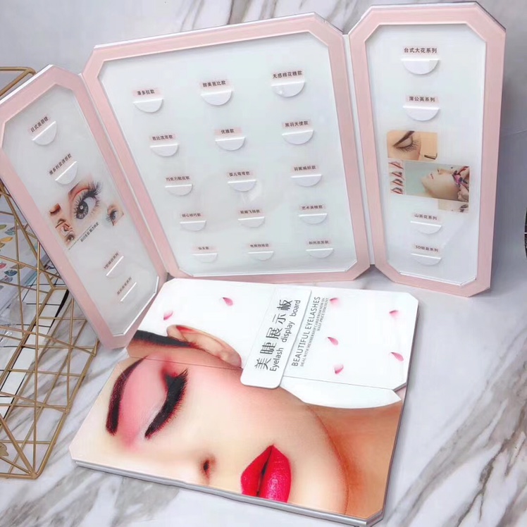 Eyelash High-Grade Display Frame Semi-Finished Eyelash Display Book Grafting Eyelash Plate Album Pearl Acrylic For Foreign Trade Application Scenario