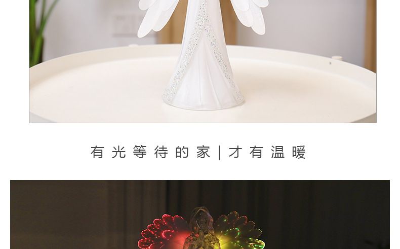 Guangqian Angel Christian Seven-color Lights Christmas Decorations, Christmas Atmosphere Lights, Christmas gifts pic 7