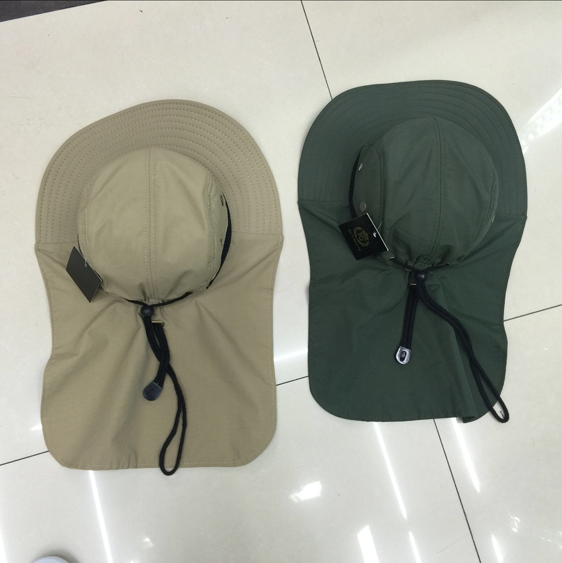 防晒帽防晒帽披肩帽户外帽子男士渔夫钓鱼帽男女帽夏天遮阳遮脸帽