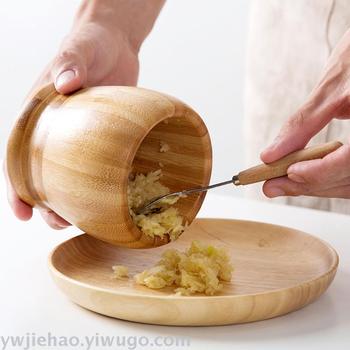 Handmade small zebra medium-sized garlic mashing jar, kitchen garlic mashing machine, mortar, garlic press, large ginger mashing machine, garlic puree machine Specification image