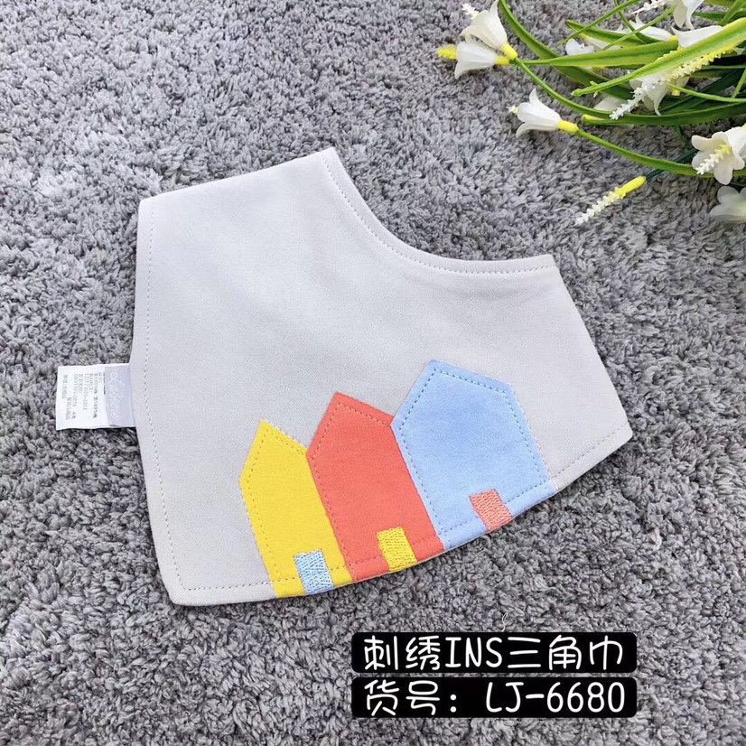 Triangle Towel, Pure Cotton, Saliva Towel, Bib Suitable For Baby Use details Picture