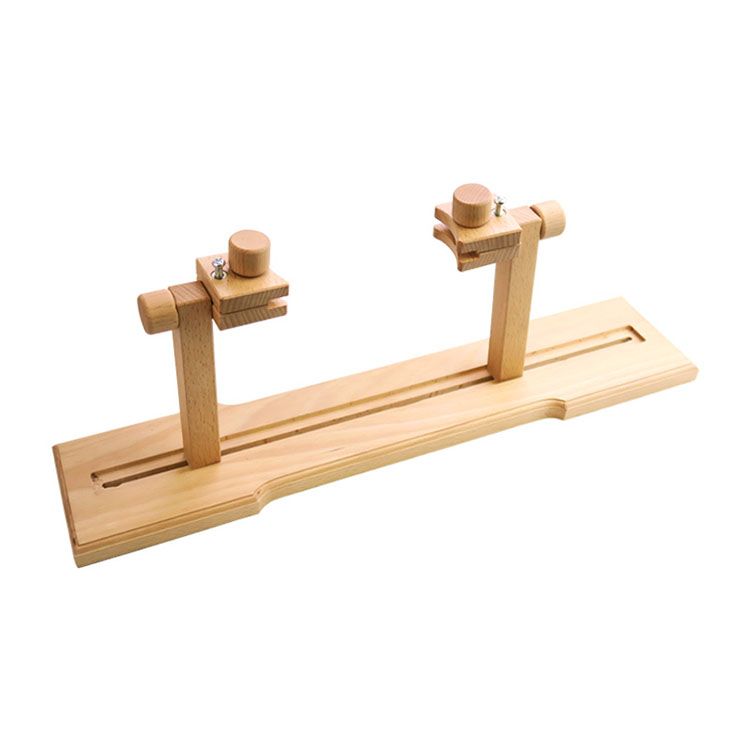 多功能家用可调节榉木台式绣架 十字绣刺绣绣架通用床上刺绣绣框细节图