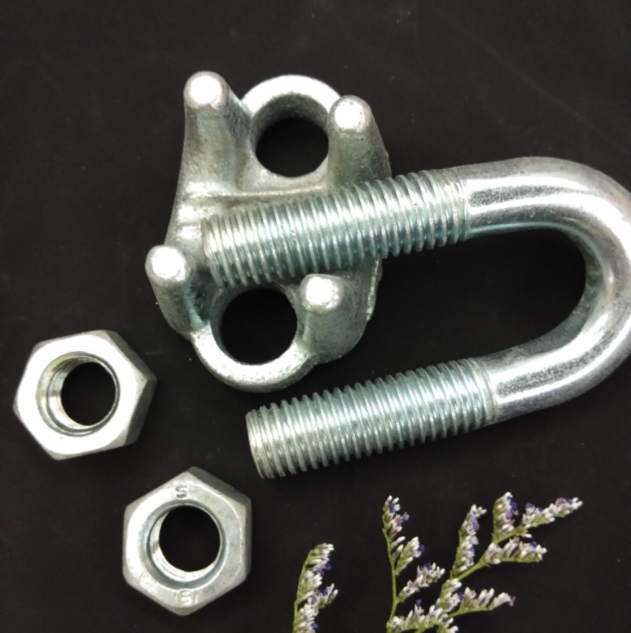 8mm heavy-duty wire rope clamps, national standard clamps, lifting slings, 741 clamps, U-shaped clamps undefined