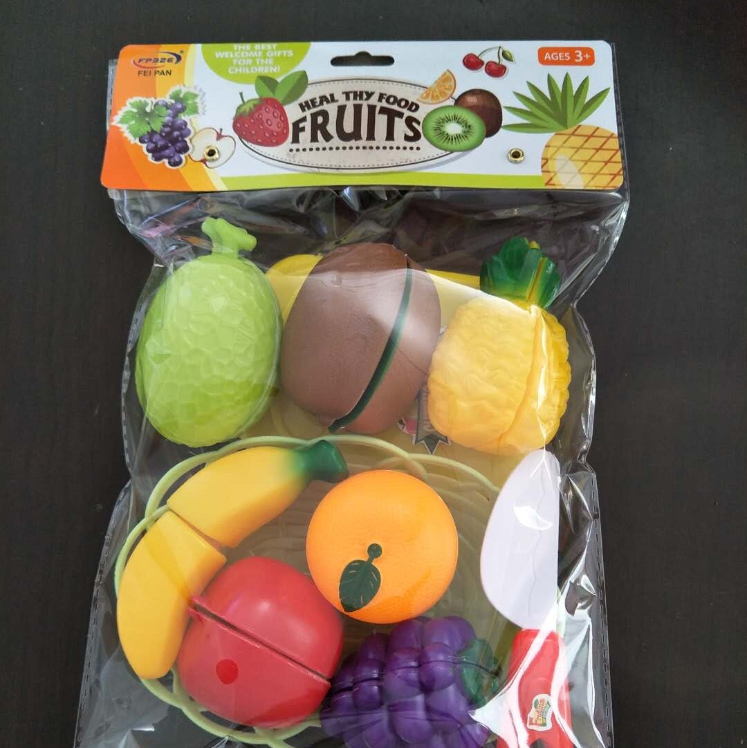 可切水果儿童玩具女孩蔬菜切切乐套装宝宝厨房做饭过家家披萨男孩326-B35