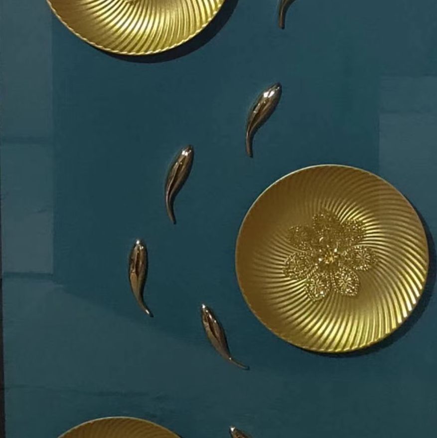 纯手工实物画玄关客厅餐厅装饰画详情5
