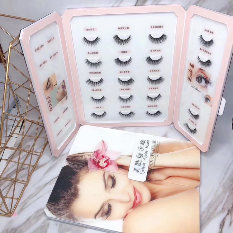 Eyelash High-Grade Display Frame Semi-Finished Eyelash Display Book Grafting Eyelash Plate Album Pearl Acrylic For Foreign Trade