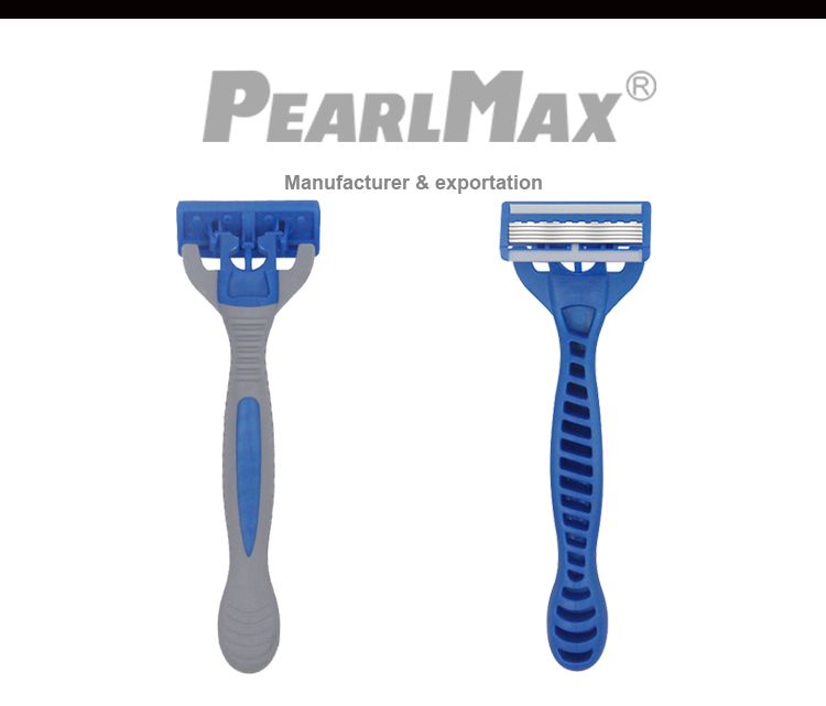 厂家直销男士款5层进口刀片剃须刀，6支一套详情图1