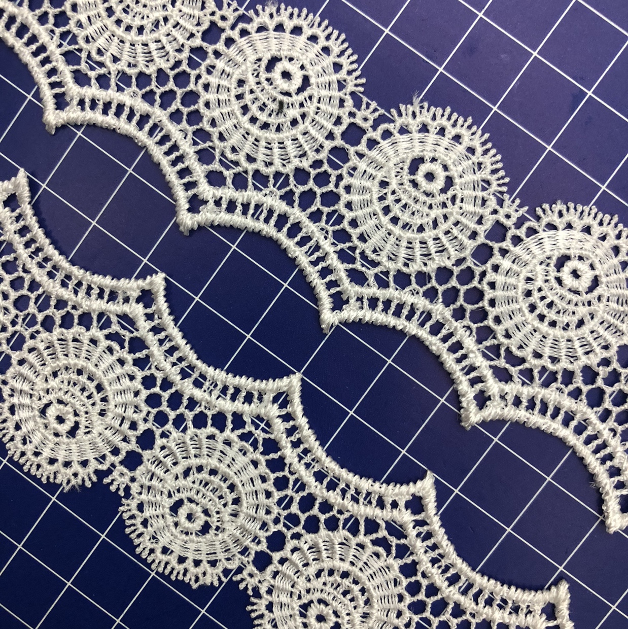New circular Sulla lace Guangdong cotton thread embroidery water-soluble clothing accessories 8 Specification image