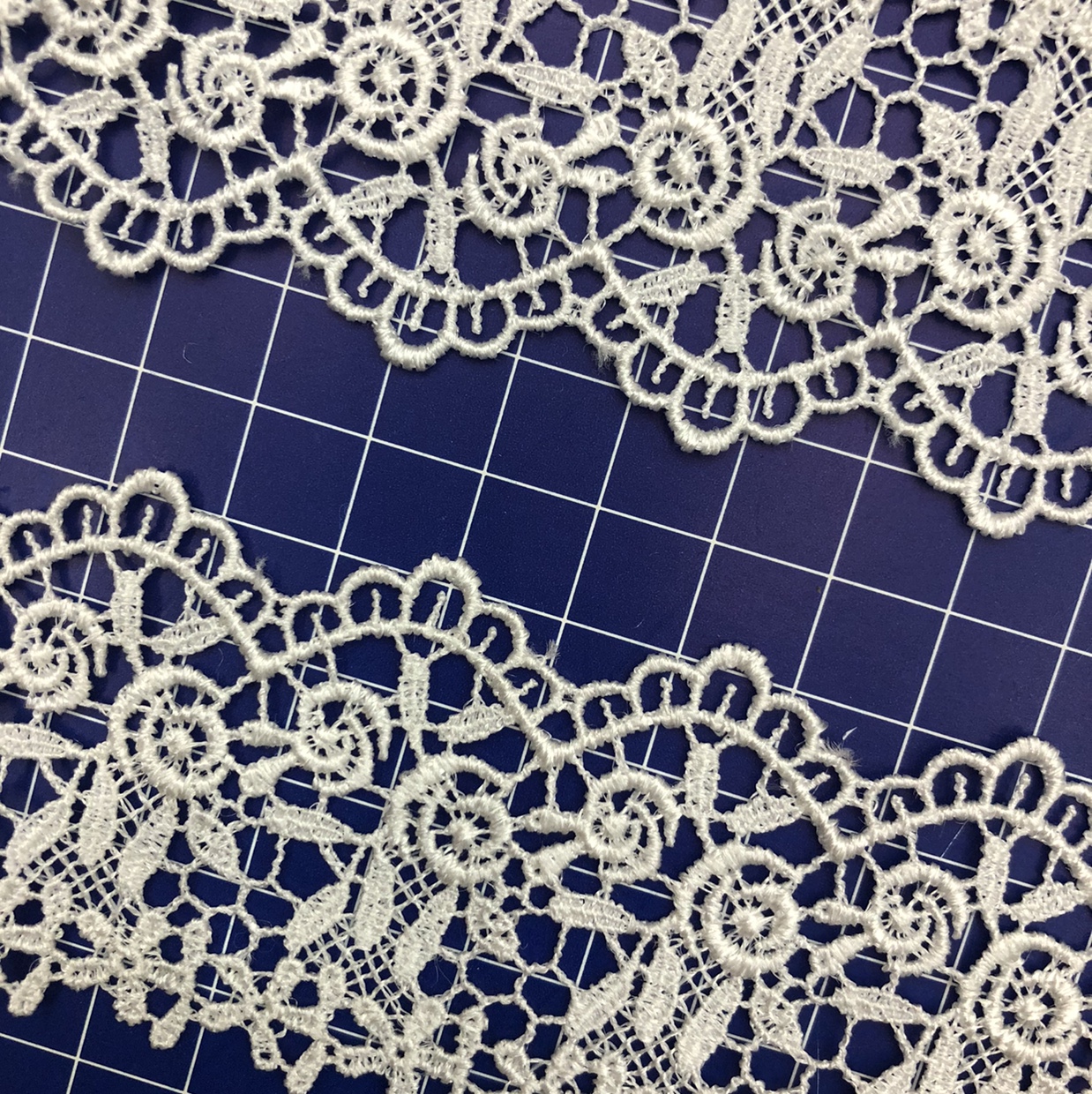 New circular Surat lace Guangdong cotton thread embroidery water-soluble clothing accessories 10 Specification image