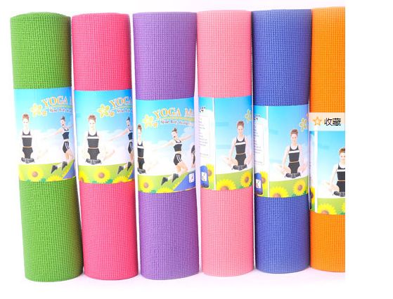高密度PVC防滑瑜伽垫耐磨黑垫健身瑜伽垫 yoga mat