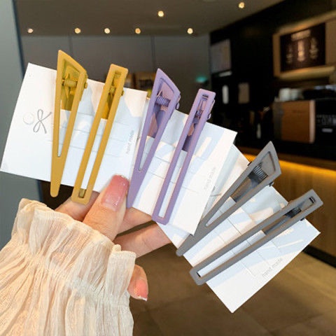 糖果色创意网红简约发卡韩版小清新金属个性头饰森系ins仙女发夹详情图9