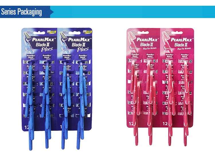 Rubber sheet 2-layer razor for foreign trade supply, imported blades, men's style detail image 3