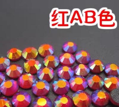 Dance Clothes Handmade Diy Diamond Set Flat Middle East Hot Diamond Czech Austrian Diamond Clothing Accessories Accessories Red Ab
