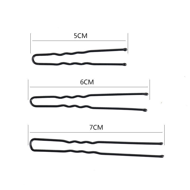 Black U-Shaped Clip Clip Hair Clip Pin Top Clip Ball Head Fixed U-Shaped Hair Clip Broken Hair Girl Item Picture