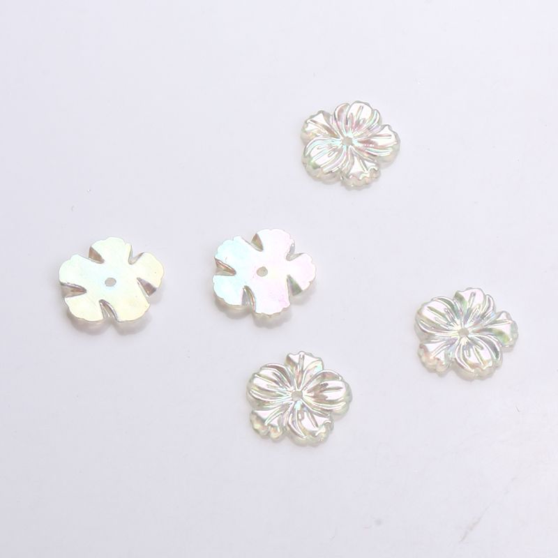 Transparent multicolored five petals 16MM