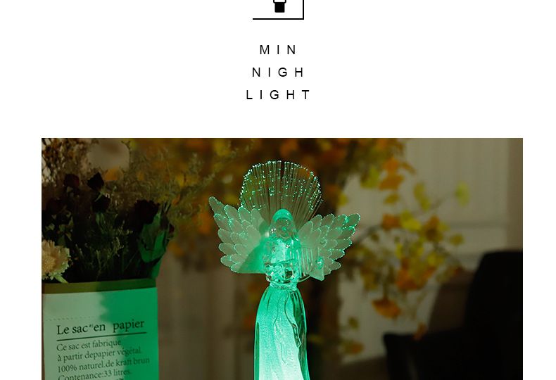 Christian ornaments, fiber optic angels, seven-color lights, ambient lights, novel and creative electronic night lights, led book lights pic 2