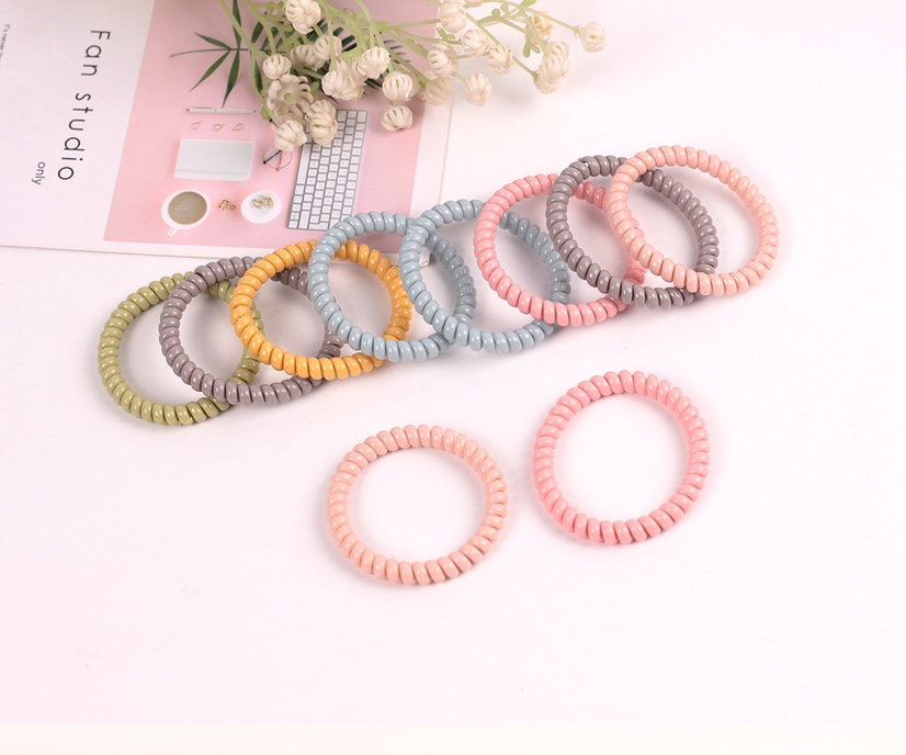 High-elasticity hair ties with telephone lines Item Picture
