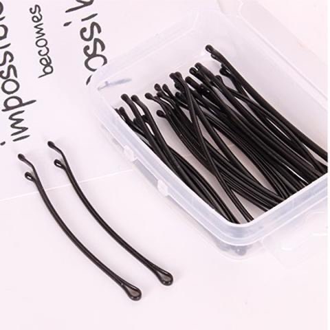 隐形发型发夹拱形夹子耐用大叔边夹弧度一字夹扎头发卡子圆头黑