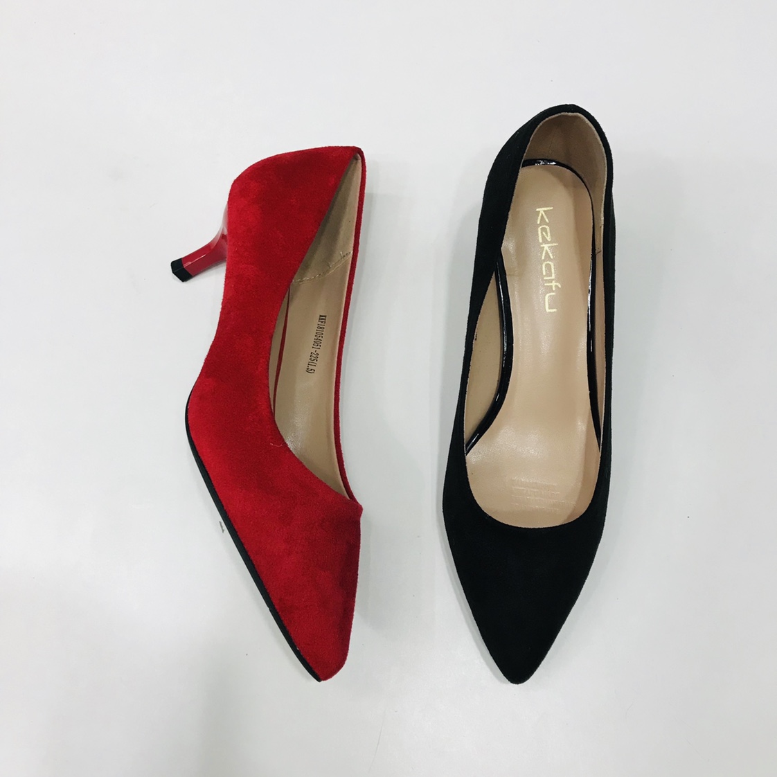 Victory Shoes Women's Cashmere Glossy high-heeled Women's shoes Specification image