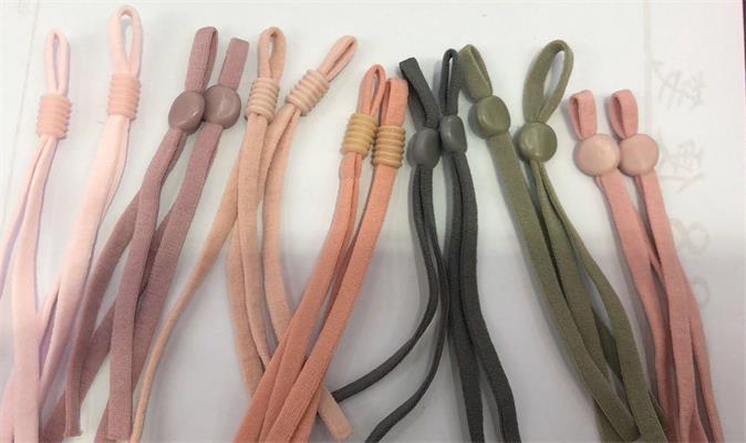 Black and white mask ear loops in stock, mask loops, clothing accessories, loops, sweatshirt and hat accessories, direct sales detail image 5