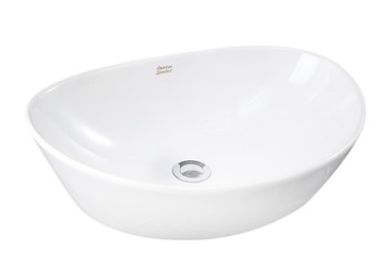 Fanrong Building Materials American standard countertop basin, household bathroom washbasin, ceramic countertop basin, semi-recessed