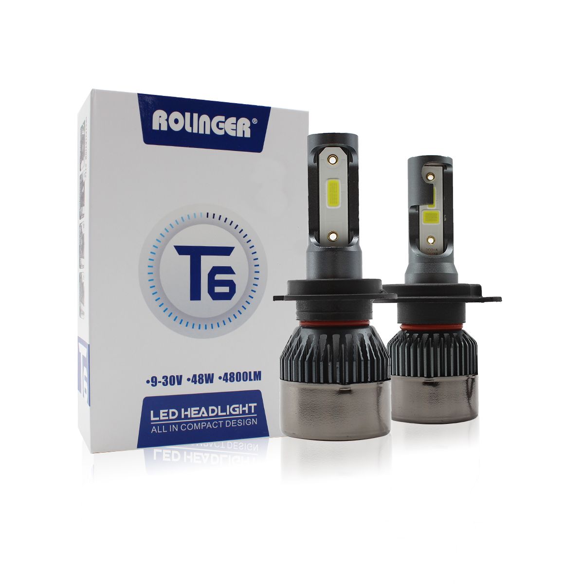 T6 H4 auto LED auto headlamps Replacement of original auto lamps wholesale and retail