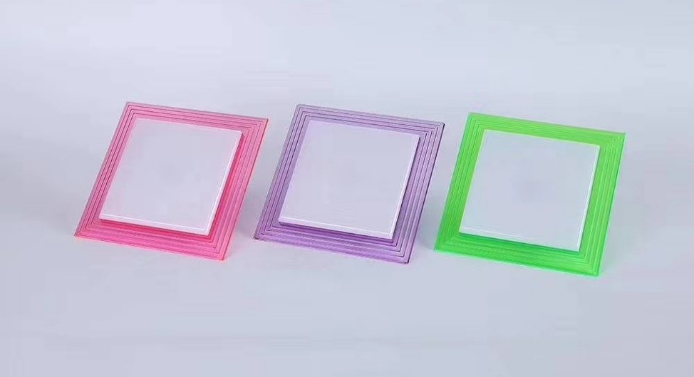 Led Square Color Saucer Round Saucer