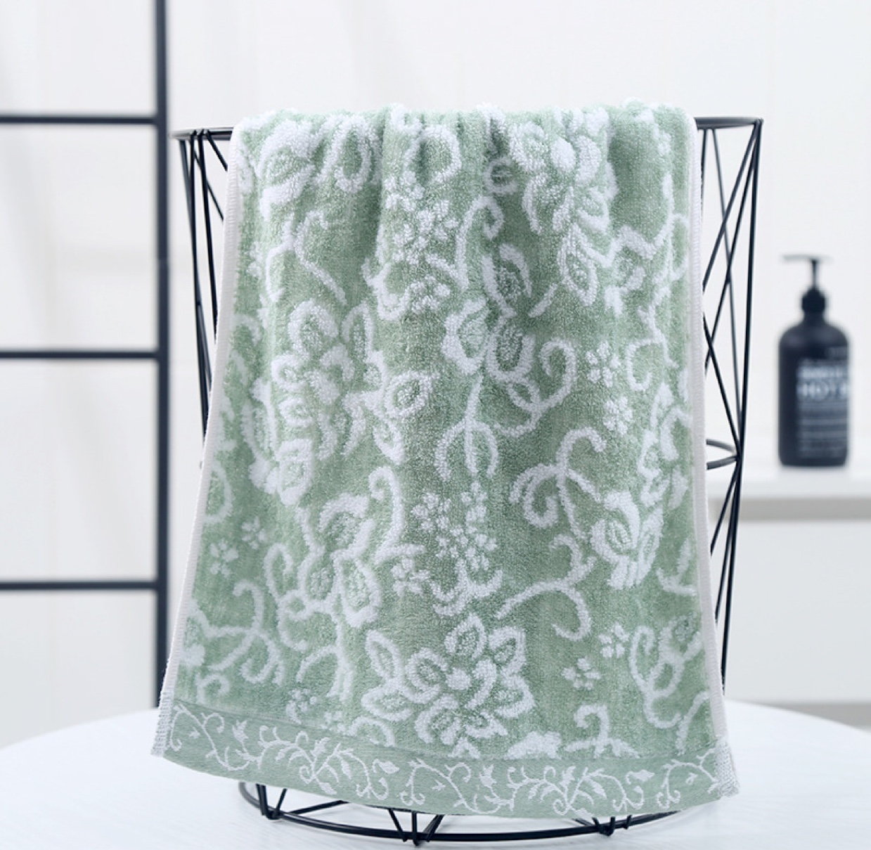 Bamboo fiber random pattern towel details Picture