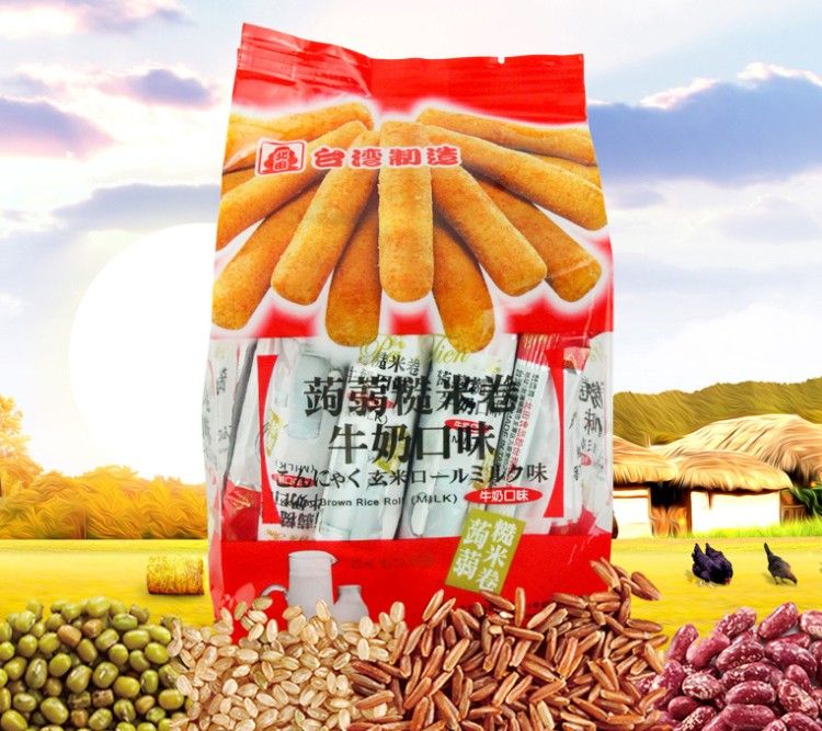 北田菊糙米牛奶口味产品图