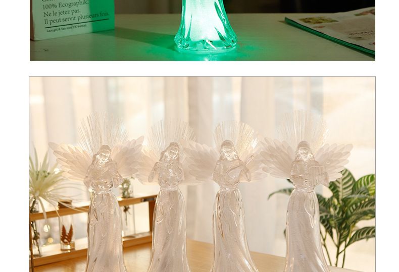 Christian ornaments, fiber optic angels, seven-color lights, ambient lights, novel and creative electronic night lights, led book lights pic 3
