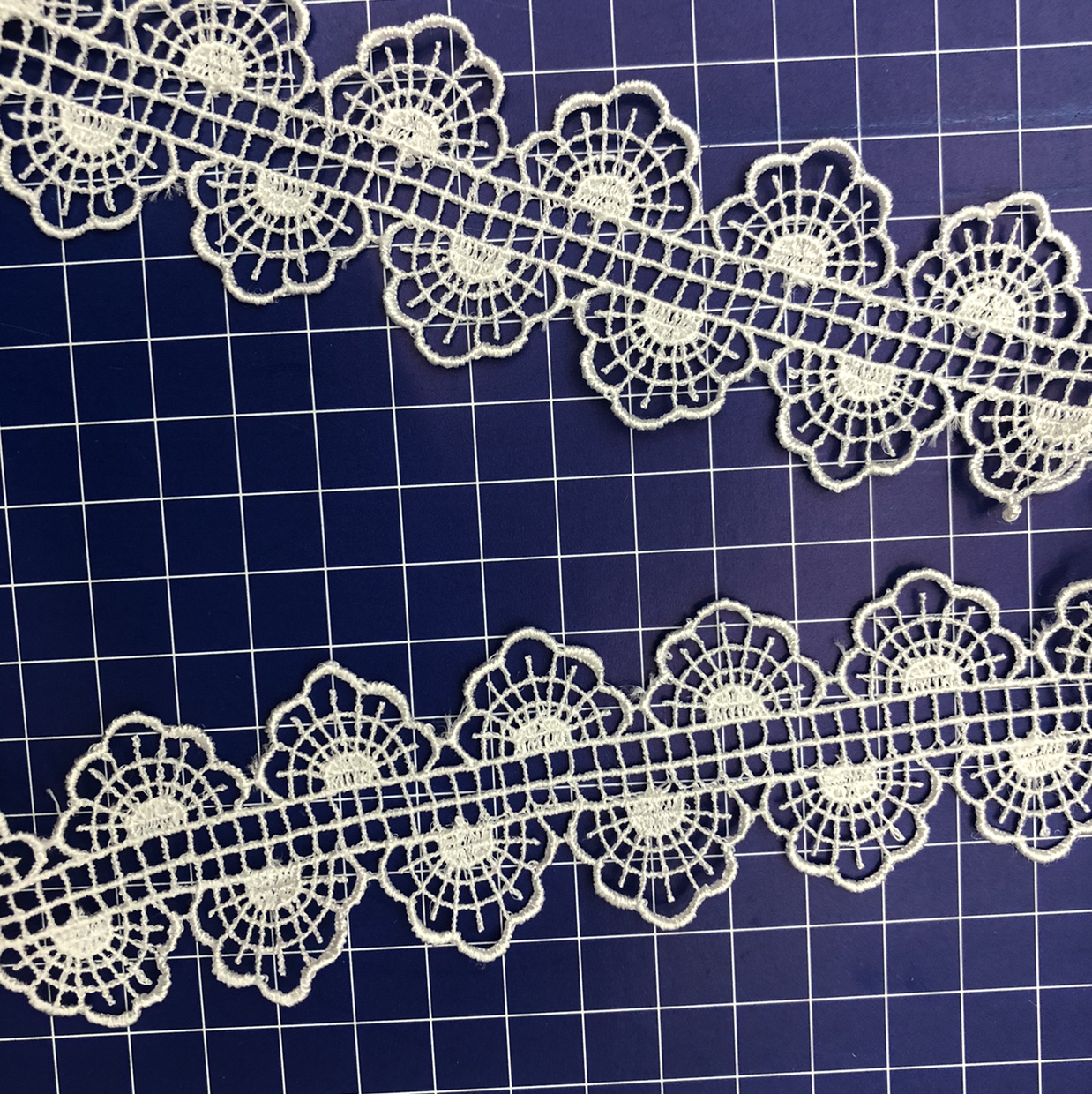 New circular Sulla lace Guangdong cotton thread embroidery water-soluble clothing accessories 4 Specification image